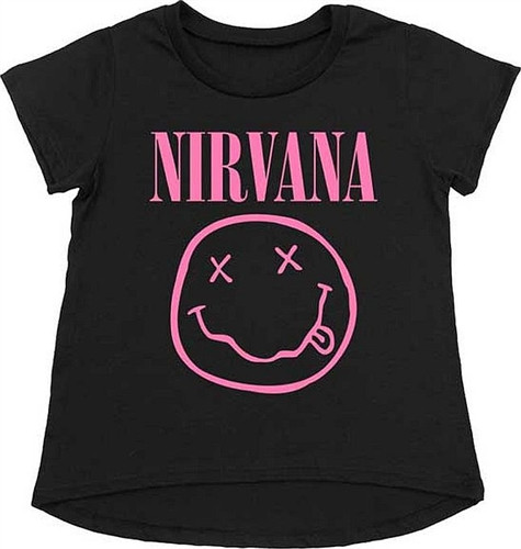 Nirvana t-shirt Enfant Smiley Pink