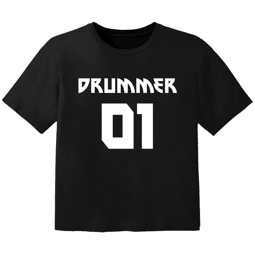 T-shirt Bébé Rock drummer 01
