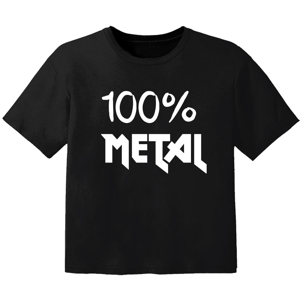 T-shirt Bébé Metal 100% metal