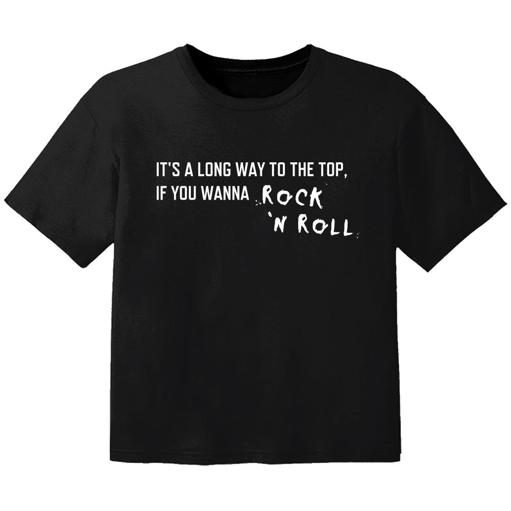 T-shirt Rock Enfant its a long way to the top if you wanna rock 'n' roll