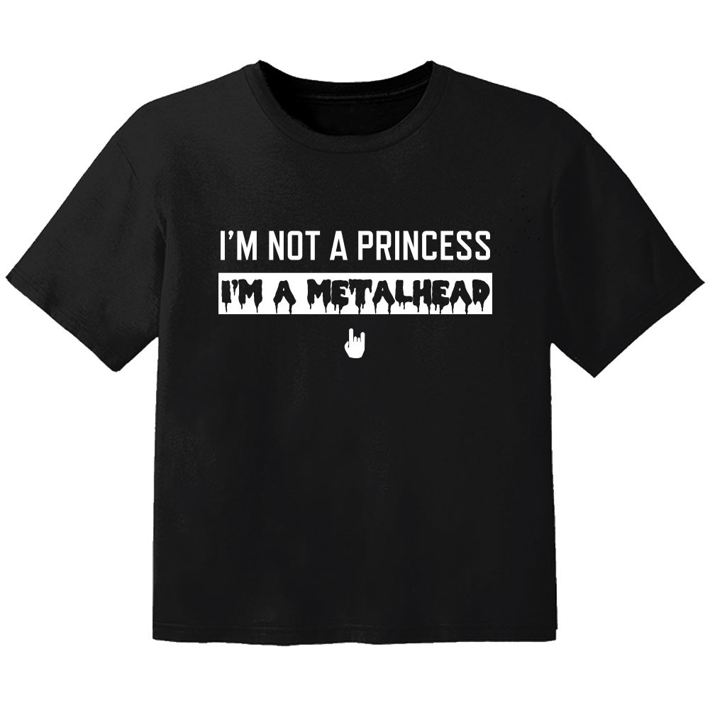 T-shirt Metal Kids Enfant I'm not a princess I'm a metalhead