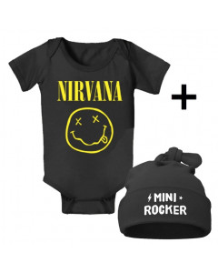 Set Cadeau Nirvana Body Bébé & Mini Rocker Bonnet