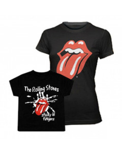 Set Rock duo t-shirt pour maman Rolling Stones & t-shirt Enfant