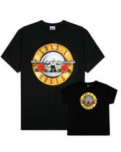 Set Rock duo t-shirt pour papa Guns 'n Roses & t-shirt Bebe