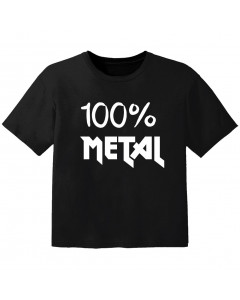 T-shirt Bébé Metal 100% metal