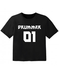 T-shirt Bébé Rock drummer 01