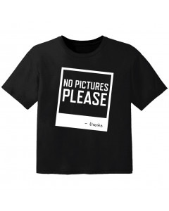 T-shirt Bébé Rock no pictures please