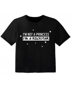 T-shirt Bébé Rock im not a princess im a rockstar