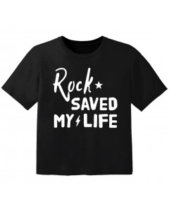 T-shirt Rock Enfant rock saved my life