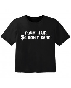 T-shirt Punk Enfant punk hair don't care